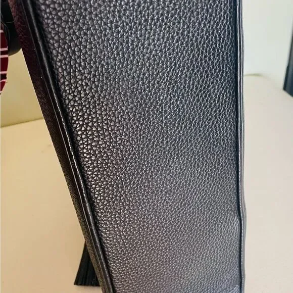 Kate Spade Black Leather Kalen Chester Street Satchel purse bag w strap EUC - Picture 6 of 9